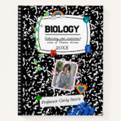 Black White Teen Collage School, Custom Photo Notizblock (Vorderseite)