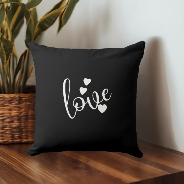 Black & White Throw Pillow Kissen (Von Creator hochgeladen)