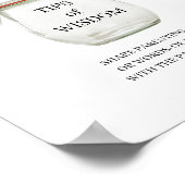 Black & White Tipp Jar Poster (Ecke)