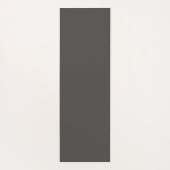 Black White Toile Floral Pattern Custom Name Yogamatte (Rückseite)