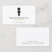 BLACK & WHITE TOPIARY LOGO Business Card Visitenkarte (Vorne/Hinten)