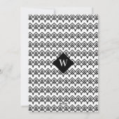 Black & White Trendy Nutcracker Foto Weihnachten (Rückseite)