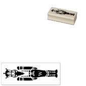 Black & White Trendy Nutcracker Weihnachten Gummistempel (Stempel)
