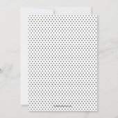 Black & White Umbrella Bridal Dusche Einladung (Rückseite)