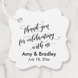 Black & White Vielen Dank für Ihre feierliche Zusa Geschenkanhänger