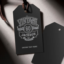 Black & White Vintage Aged To Perfection Birthday