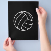 BLACK & WHITE VOLLEYBALL Sommersportspass Flyer (Hand)
