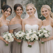 Black & White Wedding Attire Card Einladung