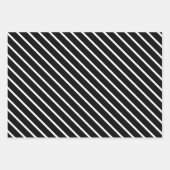 Black & White Wrapping Paper Sheets Geschenkpapier Set (Vorderseite 2)