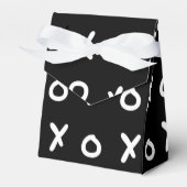 Black & White X O XO X&O's Trendy Niedlich Geschenkschachtel (Vorderseite)