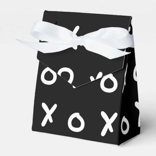 Black & White X O XO X&O's Trendy Niedlich Geschenkschachtel (Vorderseite)