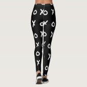 Black & White X O XO X&O's Trendy Niedlich Leggings (Rückseite)