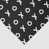Black & White X O XO X&O's Trendy Niedlich Seidenpapier (Ausschnitt)