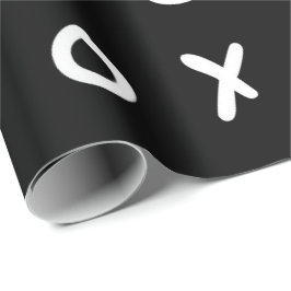 Black & White X O XO XO Niedlich Geschenkpapier