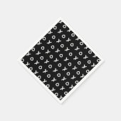 Black & White X O XO XO Niedlich Serviette (Ecke)