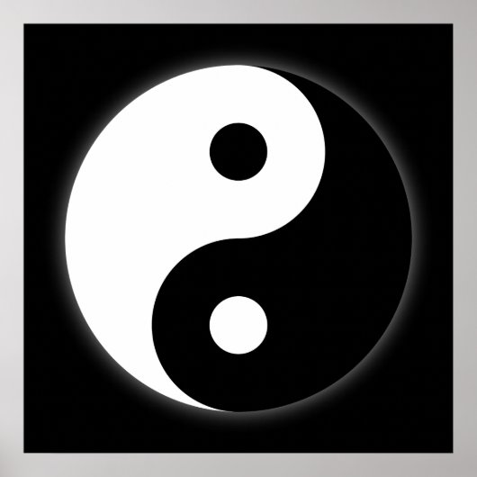 Black & White Yang Yang Poster (Vorne)
