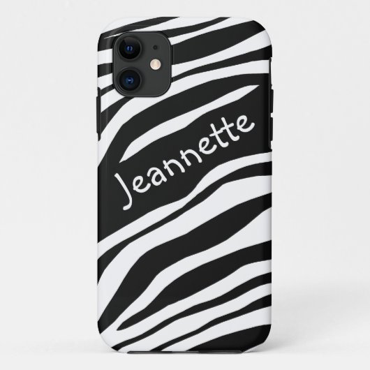Black & White Zebra Print iPhone 5 Fall Case-Mate iPhone Hülle (Rückseite)