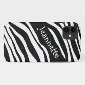 Black & White Zebra Print iPhone 5 Fall Case-Mate iPhone Hülle (Rückseite (Horizontal))