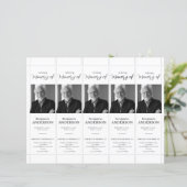 Black WhiteFoto 2x7" DIY Lesezeichen Template (Stehend Vorderseite)