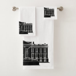 Black Whitehouse Badetuch Set