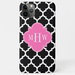 Black Whmarokkanisch #5 Hot Pink #2 Name Monogram Case-Mate iPhone Hülle