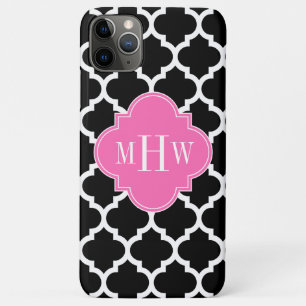 Black Whmarokkanisch #5 Hot Pink #2 Name Monogram Case-Mate iPhone Hülle