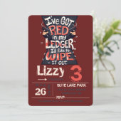 Black Widow Einladung (Stehend Vorderseite)