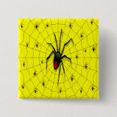 Black Widow Spider and Babies - Button (Vorderseite)