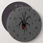 Black Widow Spider and Babies - Button (Vorne & Hinten)