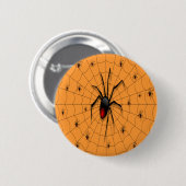 Black Widow Spider and Babies - Button (Vorne & Hinten)