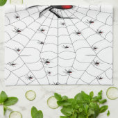 Black Widow Spider and Babies - Geschirrtuch (Gefaltet)