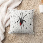 Black Widow Spider and Babies - Kissen (Decke)
