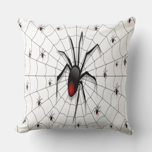 Black Widow Spider and Babies - Kissen (Vorderseite)