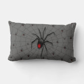Black Widow Spider and Babies - Lendenkissen (Rückseite)