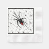 Black Widow Spider and Babies - Serviette (Vorderseite)