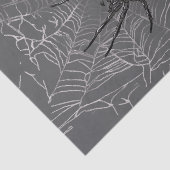 Black Widow Spider And Spiderweb Drawing Art Seidenpapier (Ausschnitt)