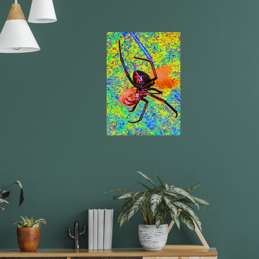 Black Widow Spider Eating Poster (Wohnzimmer 1)