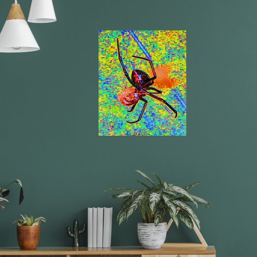 Black Widow Spider Eating Poster (Wohnzimmer 1)