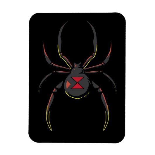 Black Widow Spider-Geschenk | Spider Lovers Magnet (Vertikal)