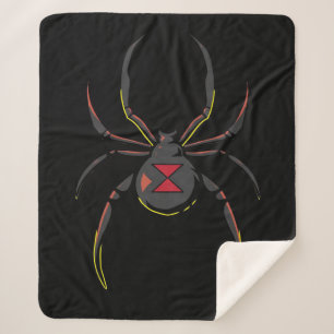 Black Widow Spider Geschenk  Spiderliebhaber Sherpadecke