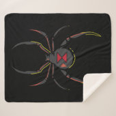 Black Widow Spider Geschenk| Spiderliebhaber Sherpadecke (Vorderseite (Horizontal))