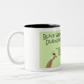 Black Widow Spider Gets Interrogated Zweifarbige Tasse (Links)