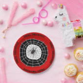 Black Widow Spider Happy Halloween Party Pappteller (Party)