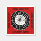 Black Widow Spider Happy Halloween Party Serviette (Vorderseite)