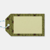 Black Widow Spider Happy Halloween Pixel Pattern Geschenkanhänger (Rückseite Horizontal)