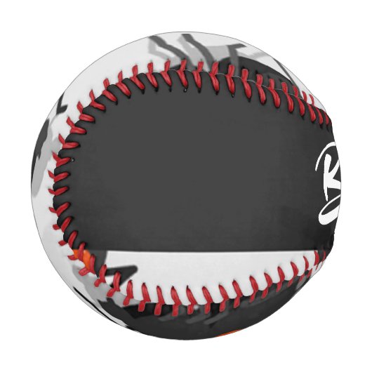 Black widow spider pattern baseball (Vorderseite Links)