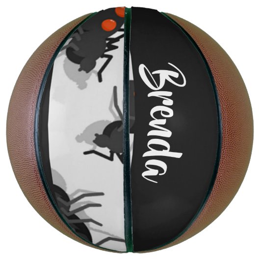 Black widow spider pattern basketball (Vertikal)