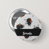 Black widow spider pattern button (Vorne & Hinten)