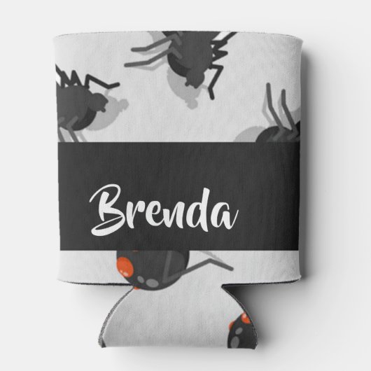 Black widow spider pattern dosenkühler (Rückseite)