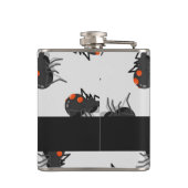 Black widow spider pattern flachmann (Rückseite)